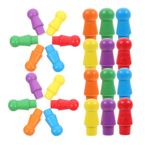 CHICAMPERA 120stücke Teiliges Bunter Holzfiguren Für Brettspiele Langlebige Detailreiche Spielsteine Für Schach Und Damespiele Farbenfrohe Marker Für Stundenlangen Spielspaß CHICAMPERA 120stücke Teiliges Bunter Holzfiguren Für Brettspiele Langlebige Detailreiche Spielsteine Für Schach Und Damespiele Farbenfrohe Marker Für Stundenlangen Spielspaß von CHICAMPERA