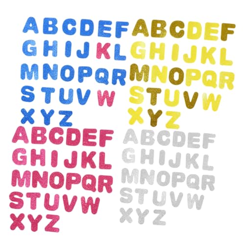 CHICAMPERA 130 Stück Selbstklebende Buchstabenaufkleber Glitzernde Eva Sticker für DIY Bastelprojekte Verschiedene Buchstaben Bunten Farben für Kreative Bastelideen CHICAMPERA 130 Stück Selbstklebende Buchstabenaufkleber Glitzernde Eva Sticker für DIY Bastelprojekte Verschiedene Buchstaben Bunten Farben für Kreative Bastelideen von CHICAMPERA
