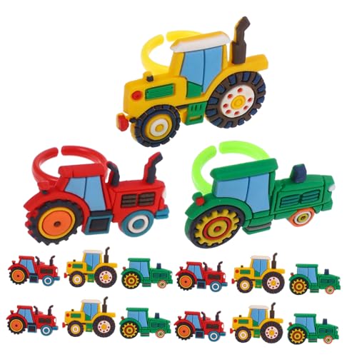 CHICAMPERA 18 Stück Landwirtschaftlicher Fahrzeugring Plastikkinder Ringe Kinderschmuck Für Mädchen Kinderpartyspielzeug Rundring Aus Kunststoff Ringspielzeug Für PVC CHICAMPERA 18 Stück Landwirtschaftlicher Fahrzeugring Plastikkinder Ringe Kinderschmuck Für Mädchen Kinderpartyspielzeug Rundring Aus Kunststoff Ringspielzeug Für PVC von CHICAMPERA