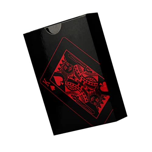 CHICAMPERA 1satz wasserdichte PVC Spielkarten Kreatives Wiederverwendbares Poker-Set Rot Mit Praktischer Pappbox Für Spieleabende Mit Freunden Und Familie von CHICAMPERA