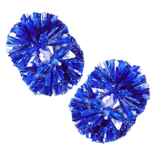 CHICAMPERA 2 Stück Cheerleading Pom Poms mit Griff Wiederverwendbare Handpompons für Schulveranstaltungen Tanzaufführungen und Sportevents Vielseitige Cheerleading Requisiten für Jede Feier von CHICAMPERA