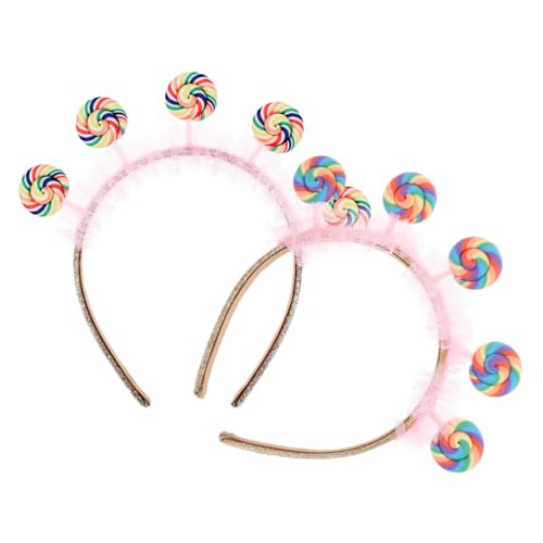 CHICAMPERA 2 Stück Süßigkeiten Haarband für Pinkes Lollipop Design für Prinzessinnenkostüme und Themenpartys Leicht und Tragbar Einfach zu Handhaben für Outdoor Aktivitäten CHICAMPERA 2 Stück Süßigkeiten Haarband für Pinkes Lollipop Design für Prinzessinnenkostüme und Themenpartys Leicht und Tragbar Einfach zu Handhaben für Outdoor Aktivitäten von CHICAMPERA