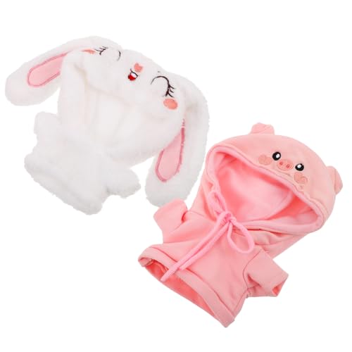 CHICAMPERA 2 Stück Sweatshirt Puppen-Hoodie Kleidung Für Plüschtiere Cartoon-puppenkleidung Plüschtierkleidung Stoff CHICAMPERA 2 Stück Sweatshirt Puppen-Hoodie Kleidung Für Plüschtiere Cartoon-puppenkleidung Plüschtierkleidung Stoff von CHICAMPERA