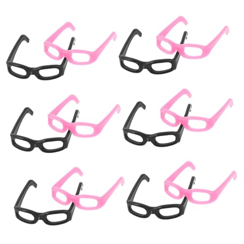 CHICAMPERA 20 Stück Mini -simulationsbrille Puppe Miniatur-brillensachen Mini-Brillen Simulieren Mini-Brillen- Winzige Brille Abs von CHICAMPERA