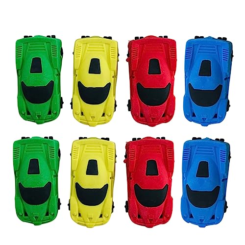 CHICAMPERA 20 Stück Teiliges Auto Förmiger Radiergummi für Lustige Kreative Schreibwaren für für Schulbedarf und Partyzubehör Farbe Zufällig Zufällige Farbe Zufällige Farbe von CHICAMPERA