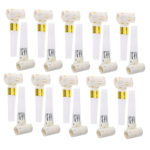 CHICAMPERA 20 Stück Teiliges Partytröten mit Elegantem Goldfinish Lustige Pfeifen für Erwachsene für Geburtstagsfeiern Neujahrsfeiern und Weitere Anlässe Wiederverwendbar und Langlebig CHICAMPERA 20 Stück Teiliges Partytröten mit Elegantem Goldfinish Lustige Pfeifen für Erwachsene für Geburtstagsfeiern Neujahrsfeiern und Weitere Anlässe Wiederverwendbar und Langlebig von CHICAMPERA