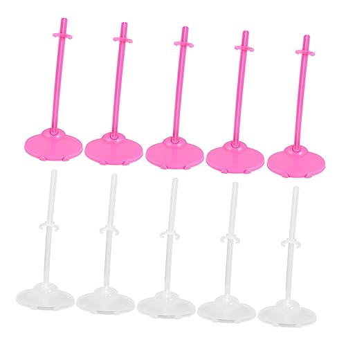 CHICAMPERA 20Stücke Puppenständer Halterung Puppenzubehör für Transparente Stabil und Langlebig für Puppen Displays und Geschenkideen von CHICAMPERA