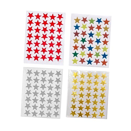 CHICAMPERA 20packungen Fünfzackstern Aufkleber Bunte Auszeichnung Sticker Für Junge Mädchen Selbstklebende Deko Sterne Silber Rot Und Farbenfroh Als Belohnung Für Schüler Und CHICAMPERA 20packungen Fünfzackstern Aufkleber Bunte Auszeichnung Sticker Für Junge Mädchen Selbstklebende Deko Sterne Silber Rot Und Farbenfroh Als Belohnung Für Schüler Und von CHICAMPERA