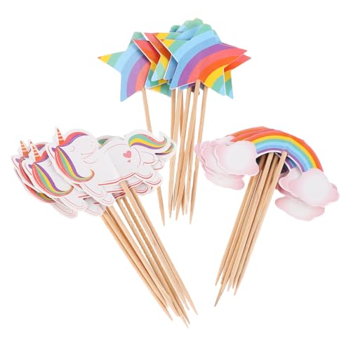 CHICAMPERA 24 Stück Cartoon Cupcake Topper für Mädchen Geburtstagsdekoration Niedliche Tortenaufsätze Thematische Dessert Picks für Partys und Feiern von CHICAMPERA