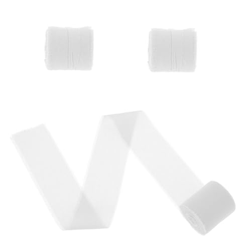 CHICAMPERA 3 Rollen Fransenrand Satinband Geschenkband für Hochzeitsdekoration Blumensträuße und Diy Verpackungen Vielseitig Einsetzbar Fade Resistent von CHICAMPERA