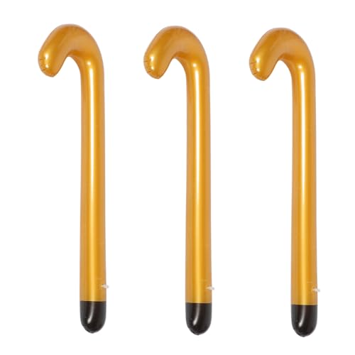 CHICAMPERA 3 Stück Aufblasbarer Gehstock PVC Party-gehhilfe Stabil Vielseitig Nutzbar Halloween Kostüm Zubehör Senioren Gehhilfe Ersatz CHICAMPERA 3 Stück Aufblasbarer Gehstock PVC Party-gehhilfe Stabil Vielseitig Nutzbar Halloween Kostüm Zubehör Senioren Gehhilfe Ersatz von CHICAMPERA