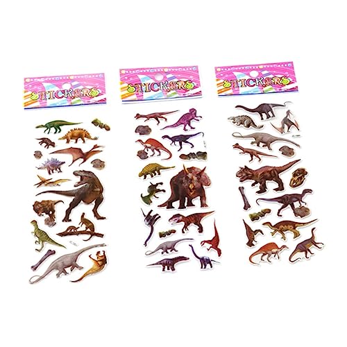 CHICAMPERA 30 Blatt Aufkleber für Cute Sticker süße Sticker Blasenaufkleber Dino Sticker Dino Aufkleber Kinderzimmer Dekoration schulzeug Dinosaurier-Aufkleber Aufkleber zur Dekoration von CHICAMPERA