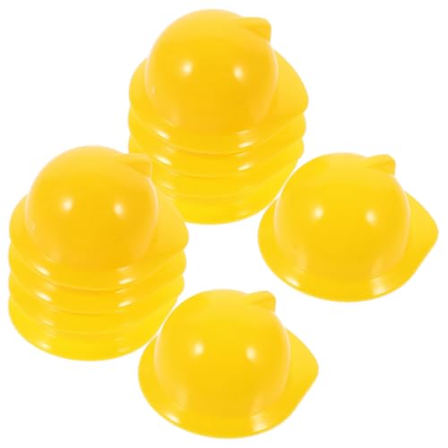 CHICAMPERA 30Stücke Mini Schutzhelm Robuste BAU Hüte Dekoration für Puppen und Haustiere für Kreative Bastelprojekte und Outdoor Aktivitäten Leuchtendem von CHICAMPERA