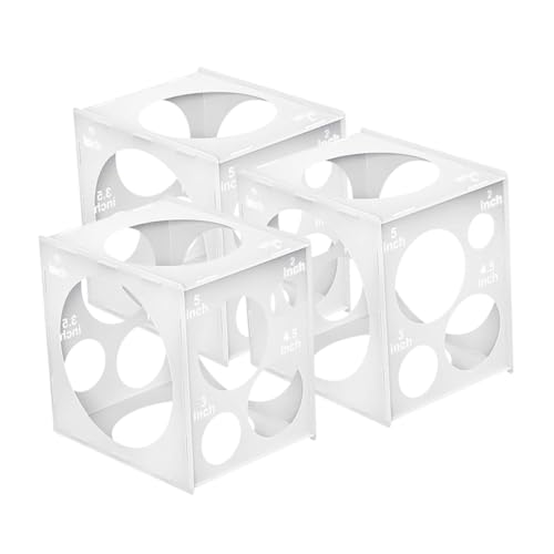 CHICAMPERA 3Stücke Ballonmessbox aus Kunststoff Präzises Messgerät für Optimale Ballongrößen Langlebig und Zuverlässig für Partys und Hochzeiten mit Löchern zur Einfachen CHICAMPERA 3Stücke Ballonmessbox aus Kunststoff Präzises Messgerät für Optimale Ballongrößen Langlebig und Zuverlässig für Partys und Hochzeiten mit Löchern zur Einfachen von CHICAMPERA