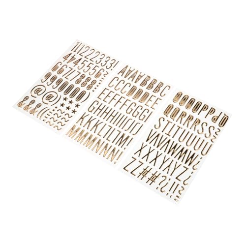 CHICAMPERA 3blätter Gold Buchstaben Sticker Für Scrapbooking Und Kreative Aufkleber Für Kunstprojekte Selbstklebend Dekoration Für Notizbücher Und Karten CHICAMPERA 3blätter Gold Buchstaben Sticker Für Scrapbooking Und Kreative Aufkleber Für Kunstprojekte Selbstklebend Dekoration Für Notizbücher Und Karten von CHICAMPERA