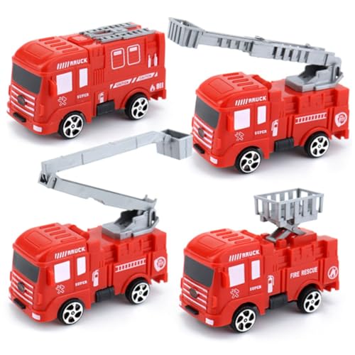 CHICAMPERA 4 Stück Feuerwehrauto LKW - Feuerwehrauto Geburtstagsdekoration Autos Spielzeugautos Kuchen-Feuerwehrauto-Modelle Kuchen -dekore Plastik Rot CHICAMPERA 4 Stück Feuerwehrauto LKW - Feuerwehrauto Geburtstagsdekoration Autos Spielzeugautos Kuchen-Feuerwehrauto-Modelle Kuchen -dekore Plastik Rot von CHICAMPERA