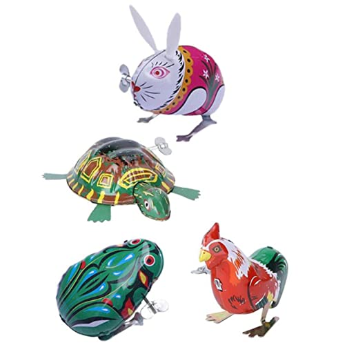 CHICAMPERA 4 Stück Teiliges Aufziehspielzeug für Vintage Iron Jumping Animal Lehrreiche Retro Froschspielzeuge ohne Batterien für Geburtstagsfeiern und Mitgebsel CHICAMPERA 4 Stück Teiliges Aufziehspielzeug für Vintage Iron Jumping Animal Lehrreiche Retro Froschspielzeuge ohne Batterien für Geburtstagsfeiern und Mitgebsel von CHICAMPERA