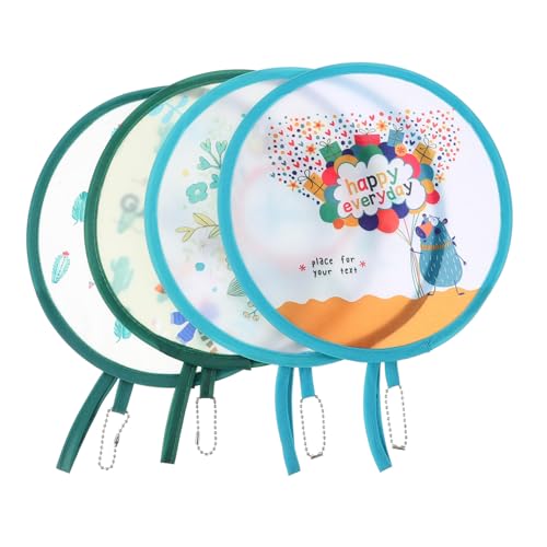 CHICAMPERA 4 Stück Teiliges Cartoon Handheld Faltventilator Runde Mini Fans für Tanz Fotografie und Sommerreisen Leichter und Tragbarer Handventilator CHICAMPERA 4 Stück Teiliges Cartoon Handheld Faltventilator Runde Mini Fans für Tanz Fotografie und Sommerreisen Leichter und Tragbarer Handventilator von CHICAMPERA