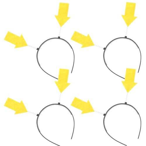 CHICAMPERA 4 Stück Teiliges Party Haarreif Lustige Spitzen Haarbänder Leichte und Bequeme Foto Requisiten Witzige Kopfbedeckung für Karneval Halloween und Themenfeiern von CHICAMPERA