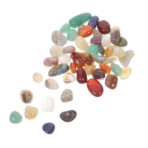 CHICAMPERA 40 Stück Polierte Achatsteine für Kinder, Bunte Steine, Schatzsuche, Edelsteine, Kristalle, Steine, Splitter, Kristalle Für Diy-dekoration, 100 G CHICAMPERA 40 Stück Polierte Achatsteine für Kinder, Bunte Steine, Schatzsuche, Edelsteine, Kristalle, Steine, Splitter, Kristalle Für Diy-dekoration, 100 G von CHICAMPERA
