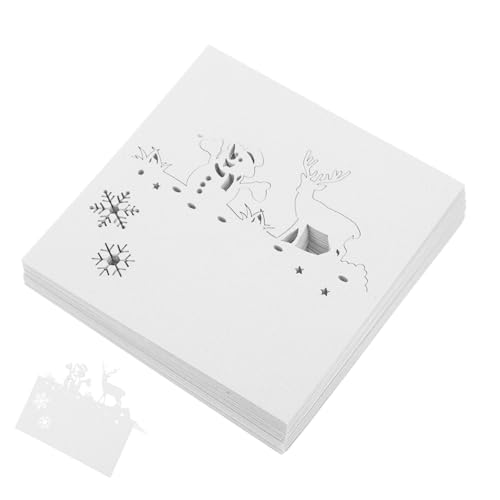 CHICAMPERA 50 Stück Tischkarten für die Weihnachtsfeier sticken Stichworte Platzkartenhalter für den Tisch geprägt Platzkarten für Weihnachtsfeiern Tischkarten für eine Teeparty Papier Weiß CHICAMPERA 50 Stück Tischkarten für die Weihnachtsfeier sticken Stichworte Platzkartenhalter für den Tisch geprägt Platzkarten für Weihnachtsfeiern Tischkarten für eine Teeparty Papier Weiß von CHICAMPERA