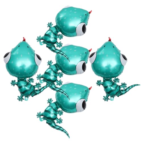 CHICAMPERA 5Stücke Gecko Förmige Luftballons aus Aluminiumfolie Kreative Cartoon Tier Dekoration für Dschungel Themenpartys Langlebig und Sicher für Kindergeburtstage CHICAMPERA 5Stücke Gecko Förmige Luftballons aus Aluminiumfolie Kreative Cartoon Tier Dekoration für Dschungel Themenpartys Langlebig und Sicher für Kindergeburtstage von CHICAMPERA