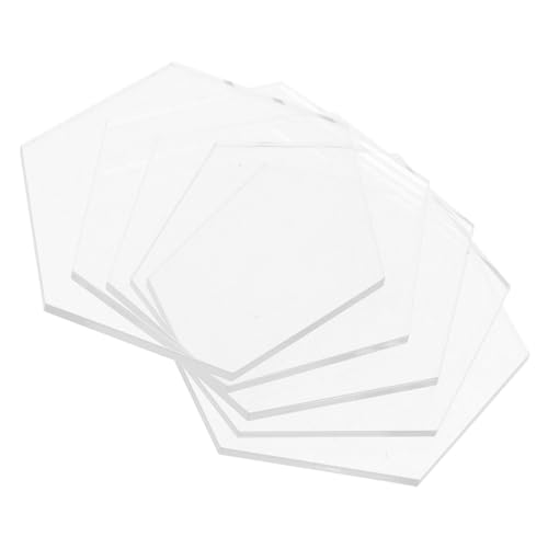 CHICAMPERA 5Stücke Transparente Tischkarten Leere Namensschild Karten für Hochzeit Bankett und Party Wiederverwendbar Vielseitig Einsetzbar Tischnummern von CHICAMPERA