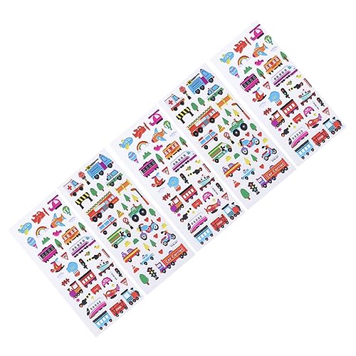 CHICAMPERA 5blätter Verkehrsmittel Aufkleber Cartoon Bubble Sticker Für Junge Mädchen Leicht Abziehbar Und Anbringbar Für Bastelarbeiten Scrapbooking Dekorationen Und Glatte Oberflächen CHICAMPERA 5blätter Verkehrsmittel Aufkleber Cartoon Bubble Sticker Für Junge Mädchen Leicht Abziehbar Und Anbringbar Für Bastelarbeiten Scrapbooking Dekorationen Und Glatte Oberflächen von CHICAMPERA