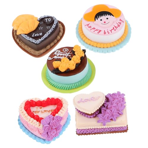 CHICAMPERA 5stücke Teiliges Dekorative Miniaturkuchen Aus Resin Realistische Tortenmodelle Für Fotografie Puppenhaus-Dekoration Und Party-Events Als CHICAMPERA 5stücke Teiliges Dekorative Miniaturkuchen Aus Resin Realistische Tortenmodelle Für Fotografie Puppenhaus-Dekoration Und Party-Events Als von CHICAMPERA