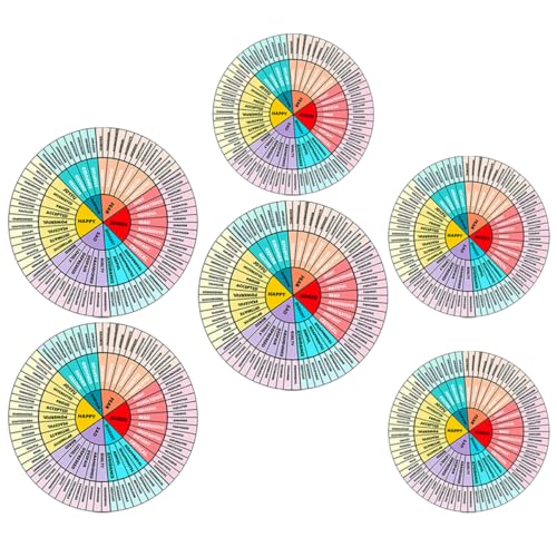 CHICAMPERA 6 Stück Emotionale Aufkleber Set Selbstklebende Gefühlskreis Sticker für Handys und Laptops Dekorative Emotionen für Büro und Alltag CHICAMPERA 6 Stück Emotionale Aufkleber Set Selbstklebende Gefühlskreis Sticker für Handys und Laptops Dekorative Emotionen für Büro und Alltag von CHICAMPERA