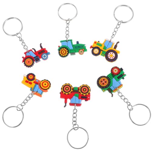 CHICAMPERA 6 Stück Landwirtschaftsauto Schlüsselanhänger Traktor Schlüsselanhänger Traktor Schlüsselring Goody Bag Füller Frühlings Schlüsselring Bauernhof Fahrzeug CHICAMPERA 6 Stück Landwirtschaftsauto Schlüsselanhänger Traktor Schlüsselanhänger Traktor Schlüsselring Goody Bag Füller Frühlings Schlüsselring Bauernhof Fahrzeug von CHICAMPERA