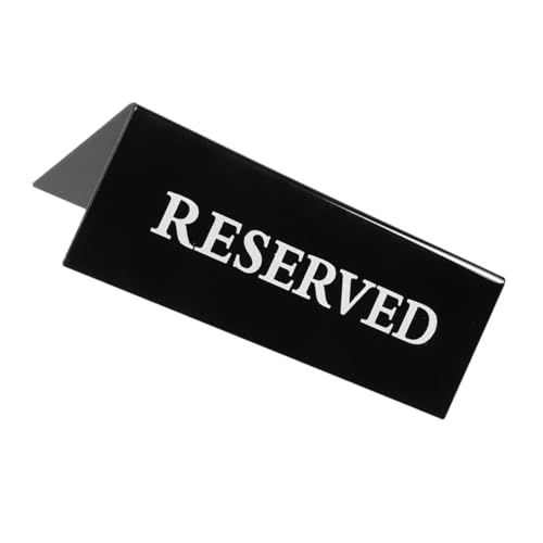 CHICAMPERA Dreieckskarte Schilder Für Reservierte Stühle Tischschild Reserviert Hochzeitstischdekor Reservierte Platzkarten Reserviertes Zeltschild Sitzplatz-tags Für Hochzeiten Schwarz Acryl CHICAMPERA Dreieckskarte Schilder Für Reservierte Stühle Tischschild Reserviert Hochzeitstischdekor Reservierte Platzkarten Reserviertes Zeltschild Sitzplatz-tags Für Hochzeiten Schwarz Acryl von CHICAMPERA