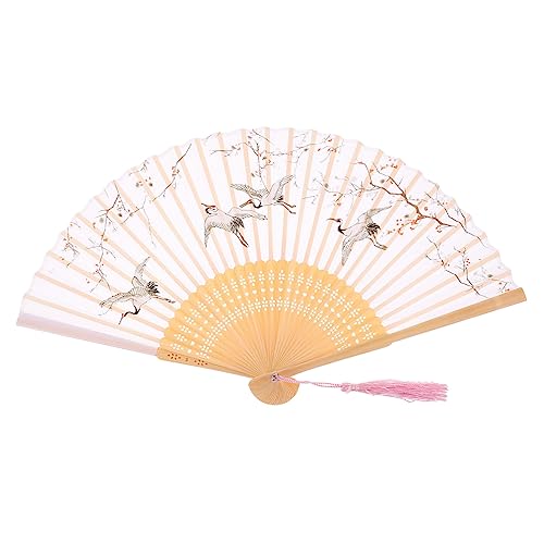 CHICAMPERA Faltbarer Hochzeitsfächer aus Vintage Handfächer im Chinesischen Stil Tragbarer Klappfächer für Hochzeiten Tänze und Dekoration Eleganter Wanddeko Fächer CHICAMPERA Faltbarer Hochzeitsfächer aus Vintage Handfächer im Chinesischen Stil Tragbarer Klappfächer für Hochzeiten Tänze und Dekoration Eleganter Wanddeko Fächer von CHICAMPERA