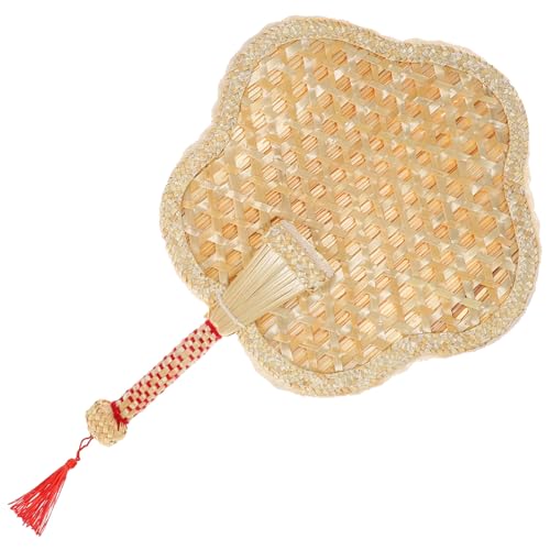 CHICAMPERA Handgefertigter Dekorativer Fächer aus Weiden Leichter Tragbarer Handventilator für Sommer für Outdoor Aktivitäten Tanz Wanddekoration Zufälliger Stil von CHICAMPERA