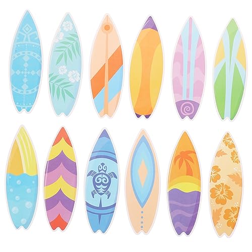 CHICAMPERA Hawaiian Surfboard Sticker Teilig Selbstklebend Surfbrett Deko für Strand Klassenzimmer Party Pinnwand Sommer Meer Themen Dekoration von CHICAMPERA
