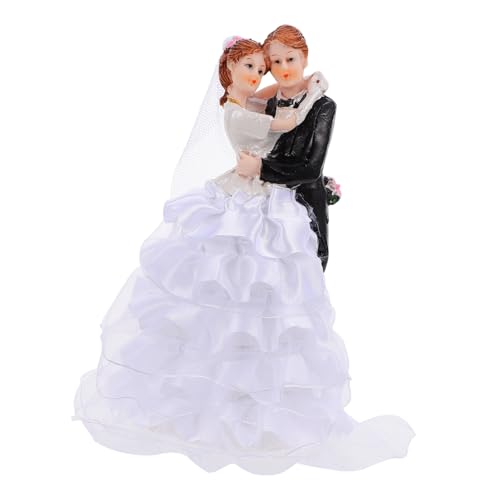 CHICAMPERA Hochzeits Cake Topper Design Adorable Braut Bräutigam Tortenaufsatz Party Dekoration Kuchen Ornament für Hochzeitstorte von CHICAMPERA