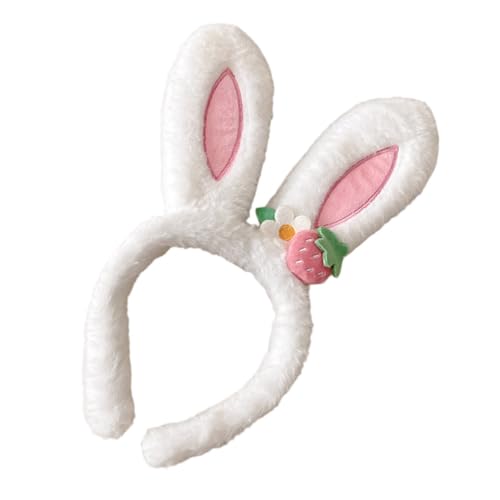 CHICAMPERA Kuscheliger Hasenohren Haarreif für Mädchen Plüsch Stirnband für Festivals Kostümpartys und Fotoshootings Niedliches Accessoire mit Hochwertiger Verarbeitung von CHICAMPERA