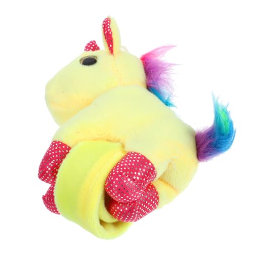 CHICAMPERA Plüsch Einhorn Slap Armband Bequemes Stofftier Slap Armband für Mottopartys und Geburtstagsfeiern Langlebig und Angenehm zu CHICAMPERA Plüsch Einhorn Slap Armband Bequemes Stofftier Slap Armband für Mottopartys und Geburtstagsfeiern Langlebig und Angenehm zu von CHICAMPERA