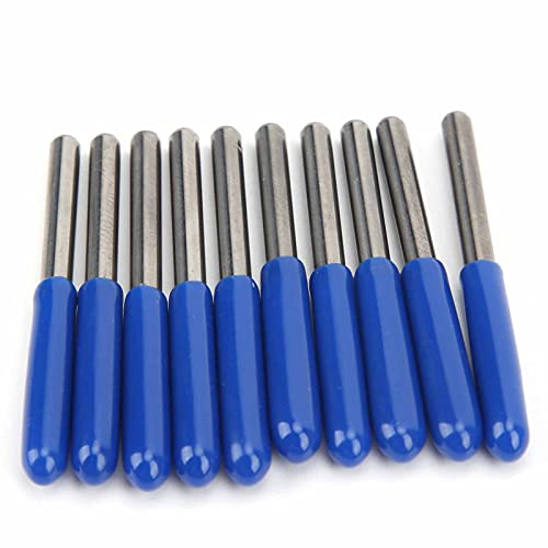 CHICIRIS 10pcs 3,175 Mm Wolfram -Stahlrouter -Bit Set, Super Starke Anti Bending Härte, Hohe Arbeitseffizienz bei Metallgravur, Einfach zu Installieren und zu Verwenden (30*0.3) von CHICIRIS