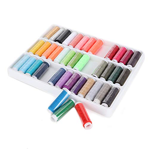 CHICIRIS 39-teiliges Farbenfrohes Nähfadenset Leicht für DIY-Handnähtewerkzeugkleidung Zubehör von CHICIRIS
