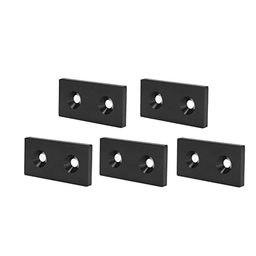 CHICIRIS Aluminium -Profil -Endkappe mit Anodierter Oberflächenbehandlung, 5pcs Abdeckplatte für Lineare Bewegliche Teile (Black) von CHICIRIS