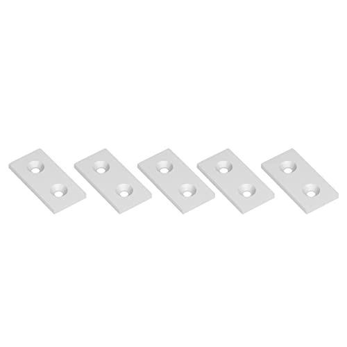 CHICIRIS Aluminium -Profil -Endkappe mit Anodierter Oberflächenbehandlung, 5pcs Abdeckplatte für Lineare Bewegliche Teile (Silver) von CHICIRIS