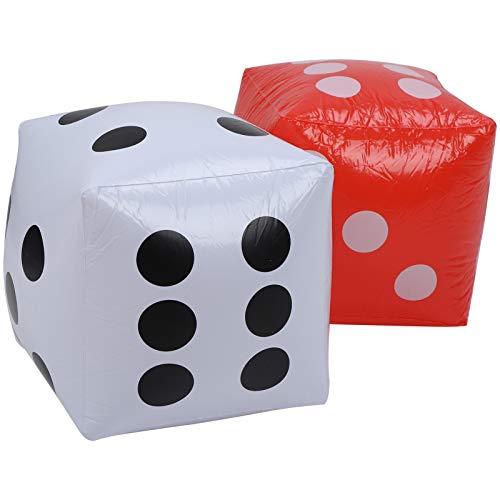 CHICIRIS Aufblasbare PVC -Würfel Ballon Bildungsspielzeug für Poolparty White Red 28x28x28cm CHICIRIS Aufblasbare PVC -Würfel Ballon Bildungsspielzeug für Poolparty White Red 28x28x28cm von CHICIRIS
