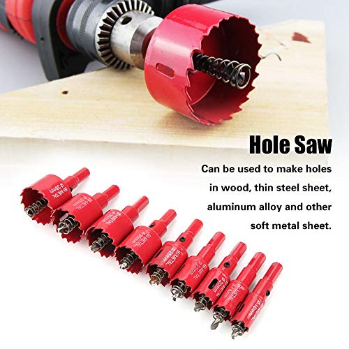 CHICIRIS Bi-Metal-Loch-Sägen-Cutter-Bohrer mit Schnellem Chipentfernung für Holzbearbeitung und Metallbearbeitung, Hergestellt aus M42 Hochgeschwindigkeitsstahl, 9pcs Set für Schreinerbegeisterte CHICIRIS Bi-Metal-Loch-Sägen-Cutter-Bohrer mit Schnellem Chipentfernung für Holzbearbeitung und Metallbearbeitung, Hergestellt aus M42 Hochgeschwindigkeitsstahl, 9pcs Set für Schreinerbegeisterte von CHICIRIS