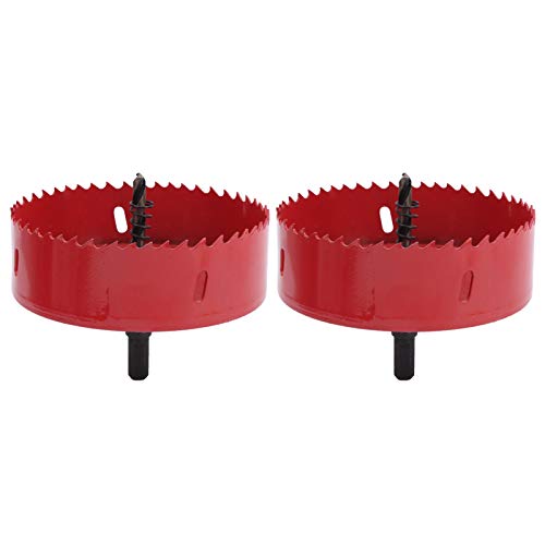 CHICIRIS Bi-Metal-Loch-Sägeschneider für Holzbearbeitung, M42 Hochgeschwindigkeits-Stahllochöffner-Bohrer, 2 Sets für Aluminiumplatten-PVC-Eisenblech-Loch, Geeignet für Handbohrer und Bankbohrer von CHICIRIS