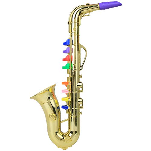 CHICIRIS Bunte Kinder Saxophon Spielzeug Mini Saxophon Saxal Musical Instrument Toy für Kinder (Gold) von CHICIRIS