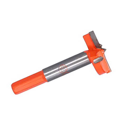 CHICIRIS Carbid Bowing Scharnierlochöffner Bit Holzbearbeitungsbohrer für Holz, Hohe Härte und Genaue Perforation, Geeignet für Verschiedene Holzbohrungen, Gelb + Silber (35 mm) von CHICIRIS