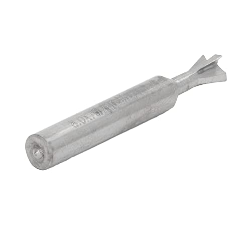 CHICIRIS Carbide 4 Flötenfräsenschneider Zum Schnellen Mahlen in Edelstahl für Universelle Schaft- Ideal für Metallarbeiter, Zementiertes Carbidmaterial- 1 X Fräserschneider (75 Grad) von CHICIRIS