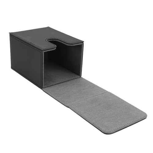 CHICIRIS Effiziente Kartenorganisation, Premium PU Leder Deck Box mit Sicherem Magnetverschluss, Tragbar und Leicht für Sammlerspielkarten, Vielseitige Aufbewahrungslösung für (Grau im Inneren) von CHICIRIS