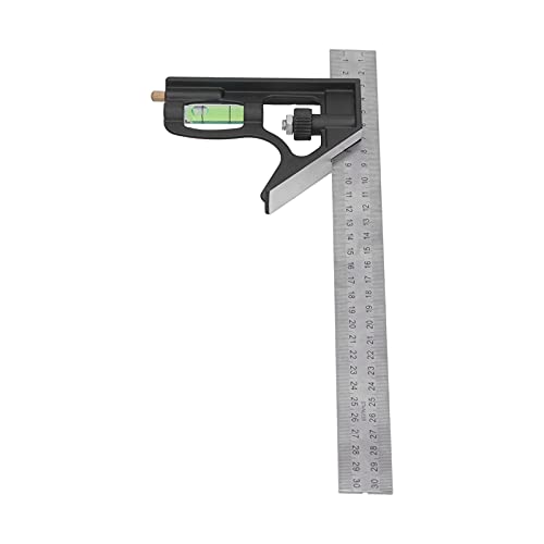 CHICIRIS Einstellbarer Aluminiumlegierkombinationsquadrat für Genaue Holzbearbeitungsmessungen 300 Mm für Industriearbeiter CHICIRIS Einstellbarer Aluminiumlegierkombinationsquadrat für Genaue Holzbearbeitungsmessungen 300 Mm für Industriearbeiter von CHICIRIS